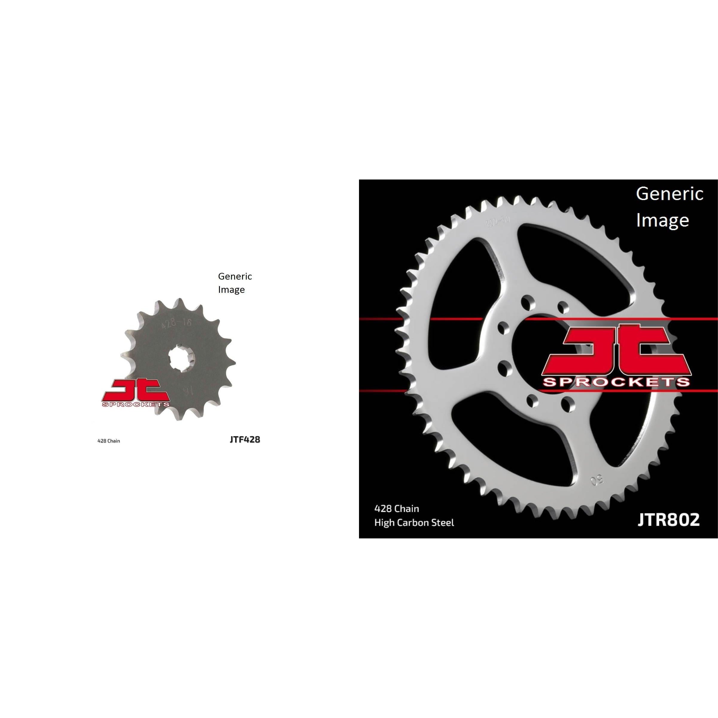 JT SPROCKETS Front and Rear Steel Sprocket Kit for OffRoad SUZUKI RM80 1978