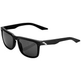 100% Blake Sunglasses Black with Smoke Lens - 61029-100-57