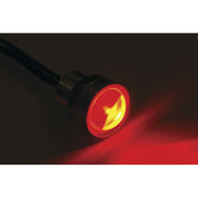 Letric Lighting Royal Flush Mount G2 LED 3-Wire, 9/16", Polished/Red/Red
