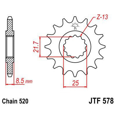 Front & Rear Sprocket Kit for YAMAHA SR500-520 Chain Conversion 91-00