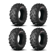 Kenda Set of Two K3203 Mastodon AT Tires (8 Ply) [28x9R-14] And Two (8 Ply) [28x10R-14] Tires