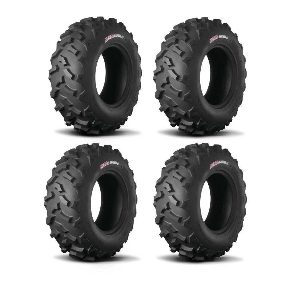 Kenda Set of Two K3203 Mastodon AT Tires (8 Ply) [30x10-15] And Two (8 Ply) [32x10R-15] Tires