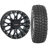 Set of 2 Mounted Wheel and Tire Kit Wheel: 14x7 5+2 4/156 Tire: 28x10-14 8 Ply