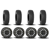 Llantas System 3 SB-6 Beadlock de 15" en negro mate y neumáticos XC450 [30x10R-15]