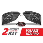 SSV Works Rear 6.5" Add On Speaker Pods With Red Grills For Polaris RZR Pro 20-22