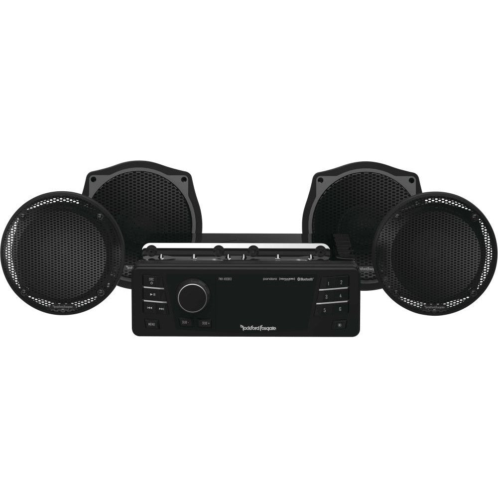 Rockford Fosgate Source Unit & 4-Speaker Kit Black HD9813SGU-STAGE1
