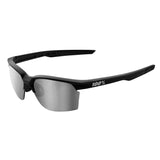 100% Sportcoupe Sunglasses Matte Black with Silver HiPer Lens - 61020-019-76