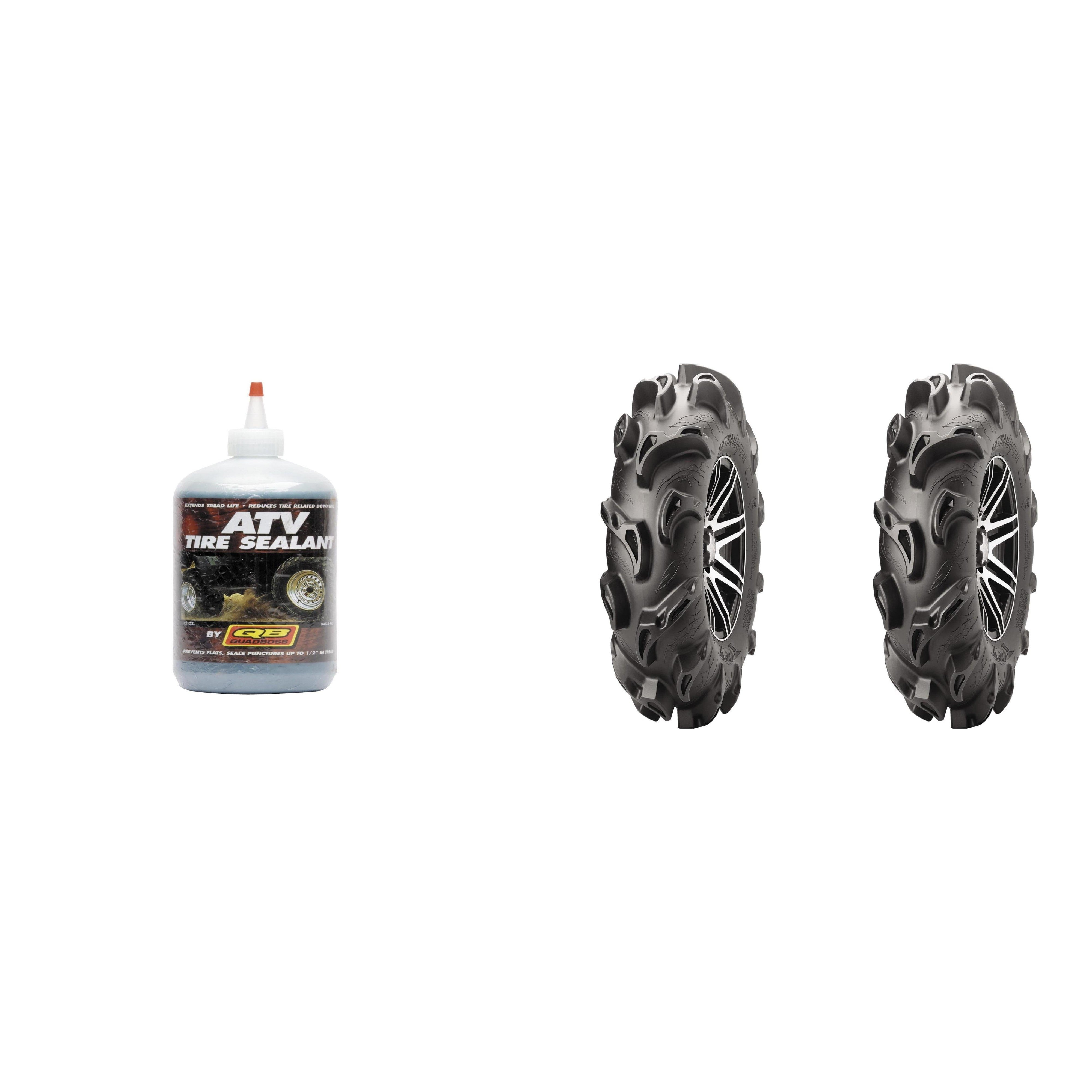 Set of 2 ITP Monster Mayhem Front Tires 30x9-14 6-ply with QUADBOSS Sealant
