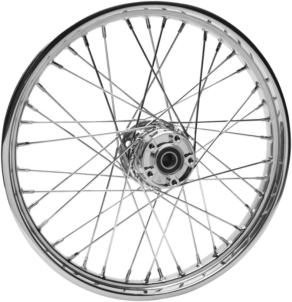 Bikers Choice Front Replacement Spoke Wheels For Harley-Davidson FXST,B,C 2000-2006 21" x 2.15" Chrome