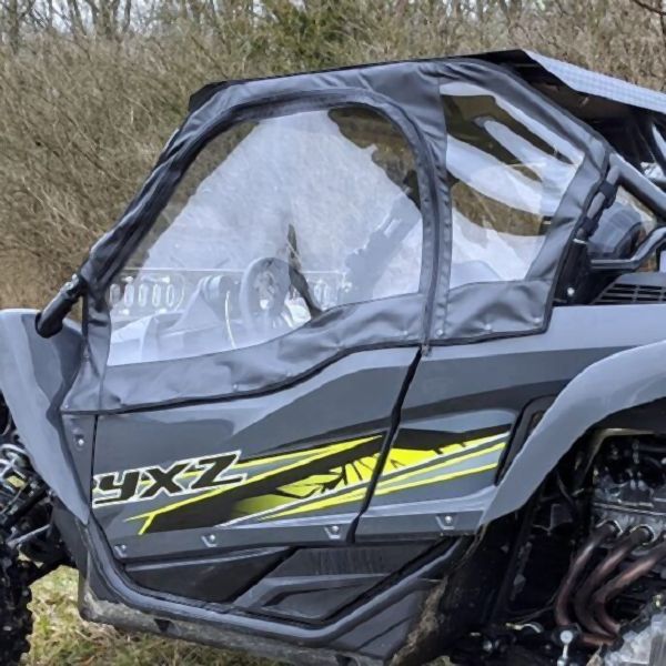 Falcon Ridge Black Canvas Soft Upper Doors For Yamaha YXZ 1000 R 2019-2021