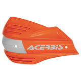 Acerbis 16 Orange/White X-Factor Replacement Handguard Shields - 2393485321