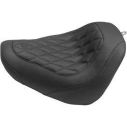 Mustang Wide Tripper Solo Seat Diamond Stitch Black 83017