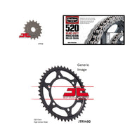 520H Chain Natural,Front & Rear Sprocket Kit KAWASAKI EN500 Vulcan 1996-2009