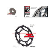 520H Chain Natural,Front & Rear Sprocket Kit KAWASAKI EN500 Vulcan 1996-2009