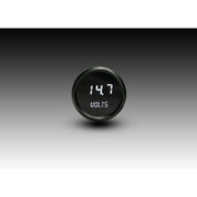 Intellitronix Voltmeter in Black Bezel - White