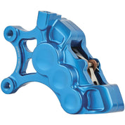 Arlen Ness Blue 14" Left 6 Piston Differential Bore Brake Caliper 02-200