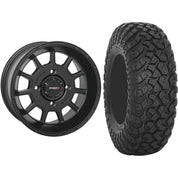 Set of 2 Mounted Wheel and Tire Kit Wheel: 15x7 5+2 4/156 Tire: 32x10-15 8 Ply