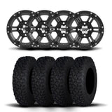 Rines ITP SS212 de 14" en negro mate y neumáticos Coyote [27x11R-14]