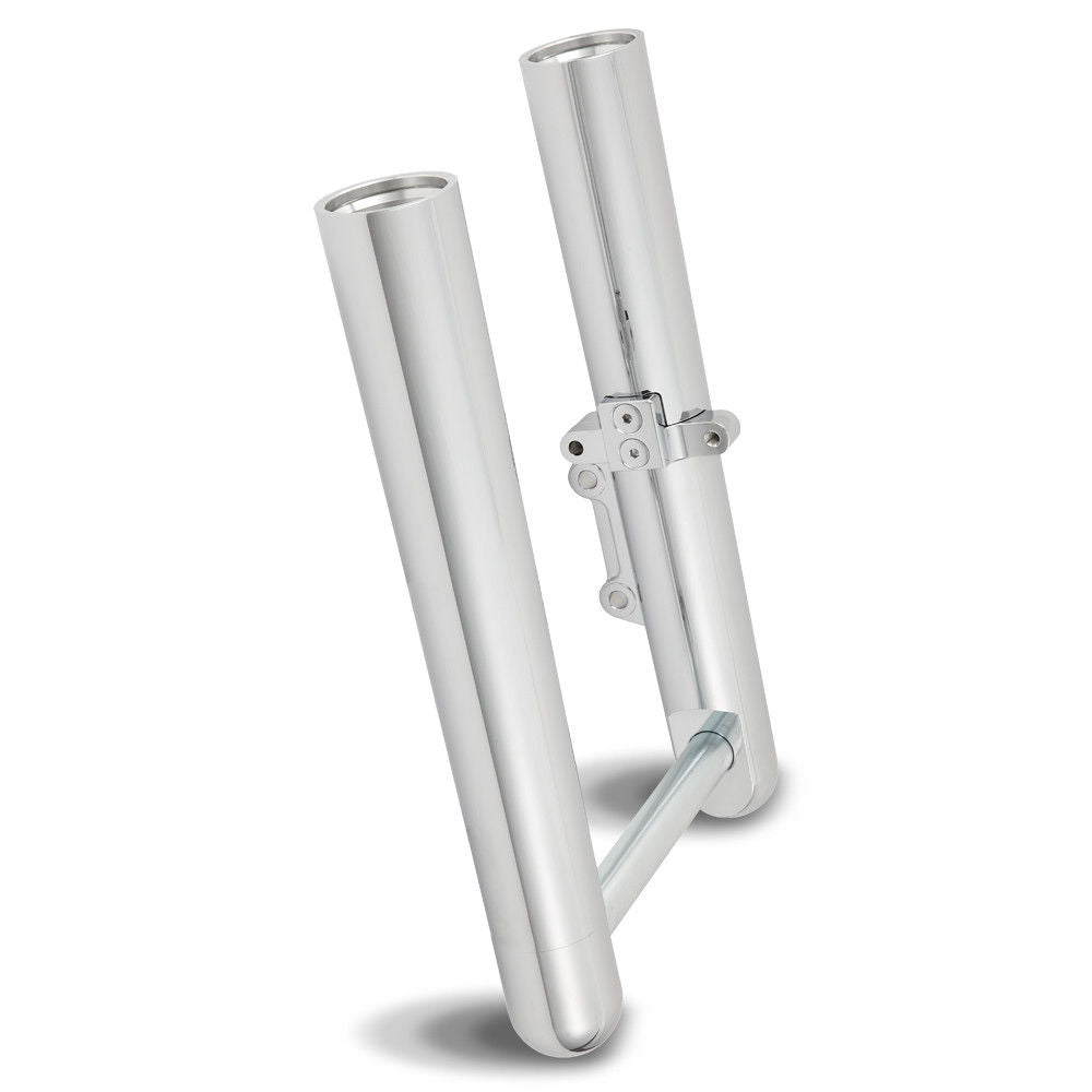 Arlen Ness Hot Fork Legs Lower Sliders Single Side Smooth Chrome Harley 00-07 FL