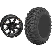 Set of 2 Mounted Wheel and Tire Kit Wheel: Kit - 14x7 4+3 4/156 Tire: 30x10-14 8 Ply