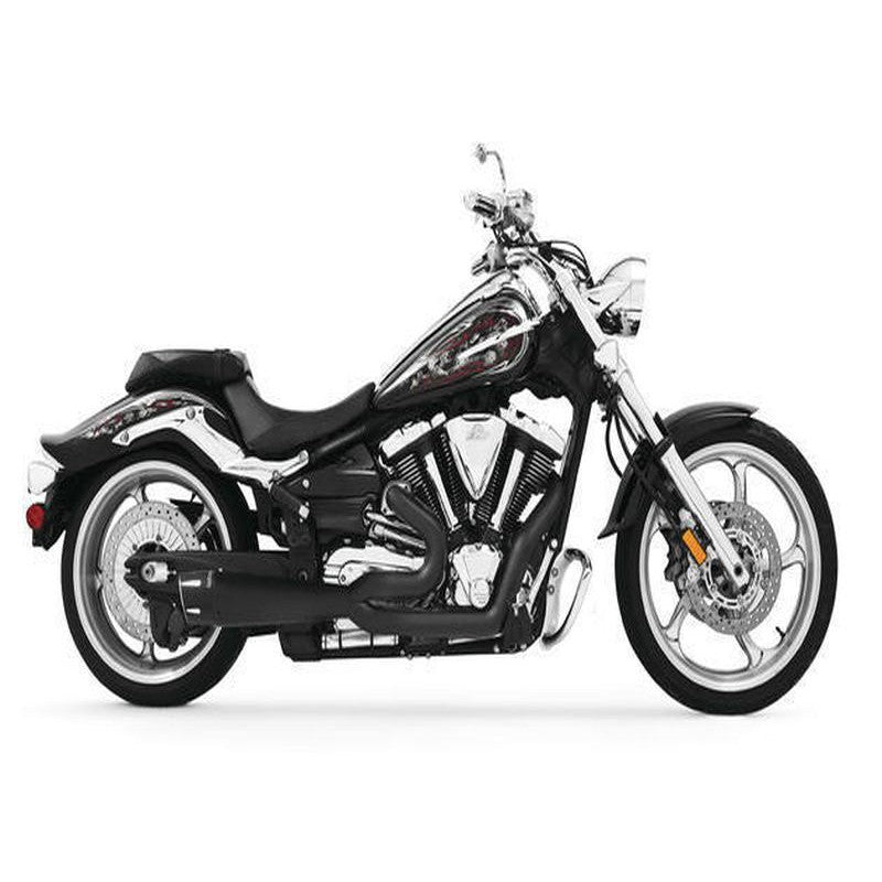 Freedom Performance Combat 2-Into-1 Full Exhaust System Black Yamaha Raider