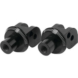 Puig Adventure Footpeg Adaptors Black Front - 7874N