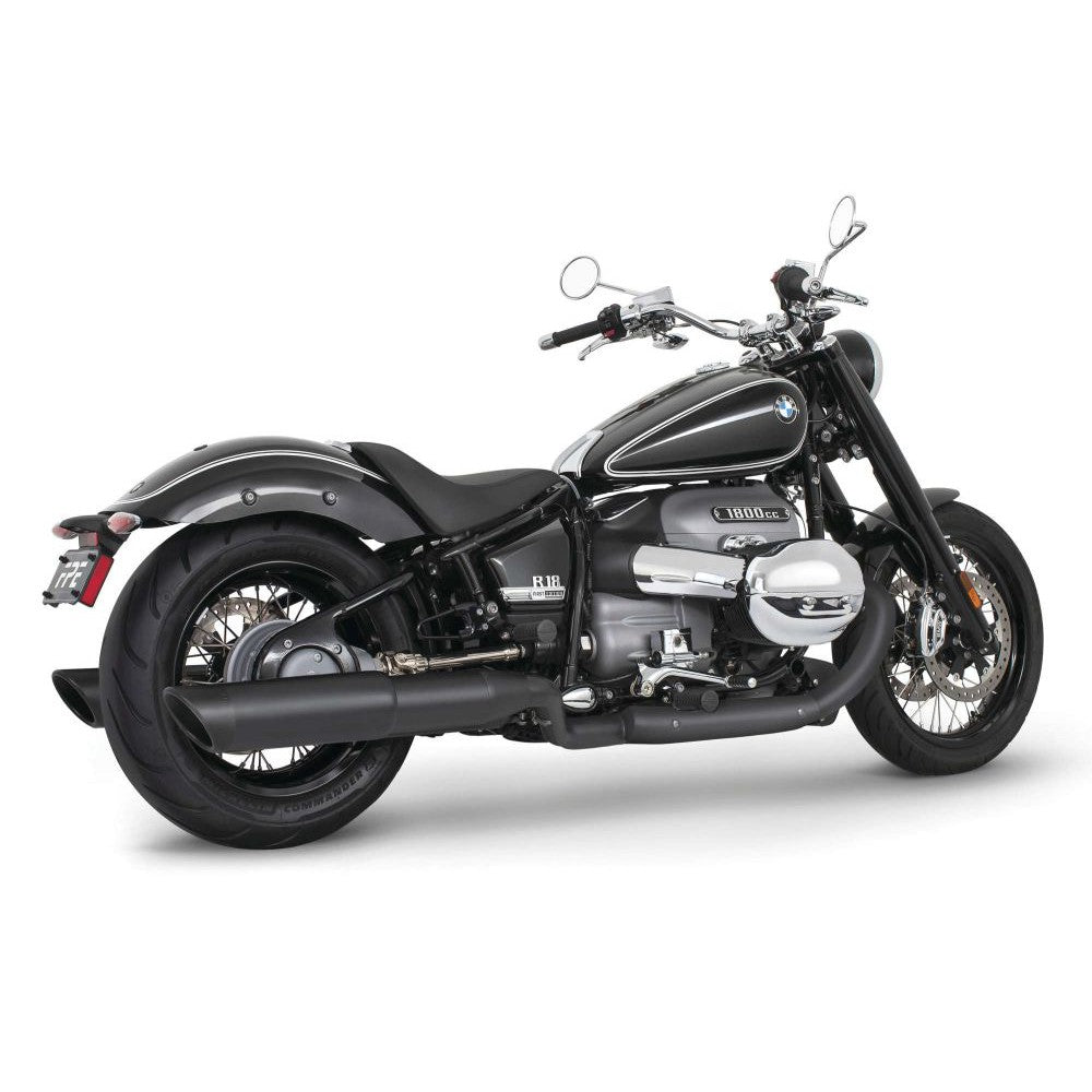 Freedom Performance 4.5" Slip-On Exhaust Slash Cut Black Black Tip For BMW R18 2021 BM00201