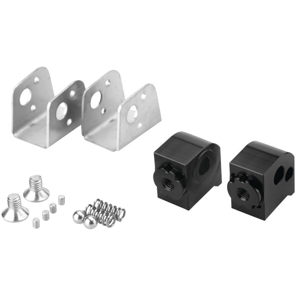 Puig Adjustable Footpeg Adaptors Passenger Black - 20256N