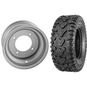 Set of 2 Mounted Wheel and Tire Kit Wheel: 11x6 4+2 4/110 Tire: 24x9-11 6 Ply