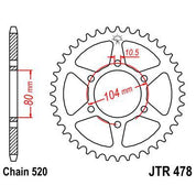 Front & Rear Sprocket Kit for KAWASAKI ZX-6R-ZX636 C1,C6F,D6F-Ninja 05-06