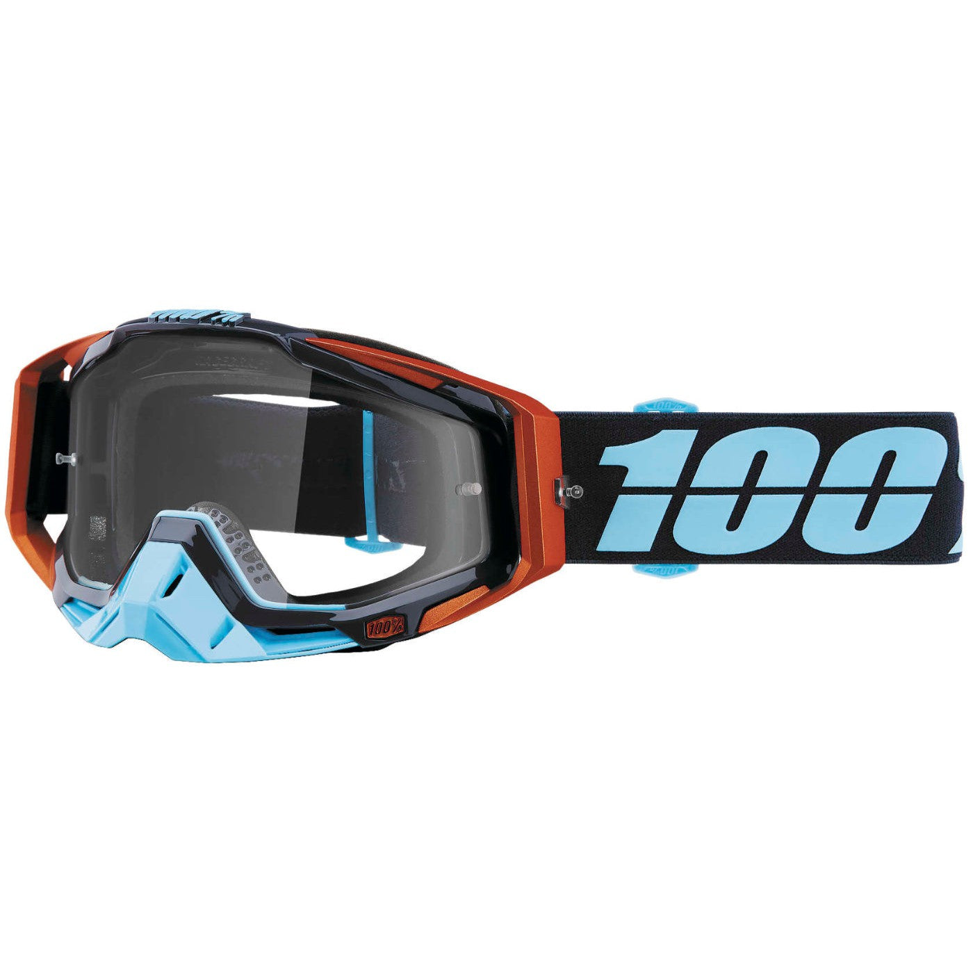 100% Gen1 Racecraft Goggles Ergono with Clear Lens - 50100-246-02