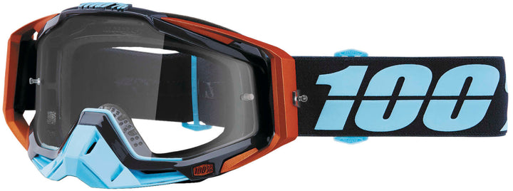 100% Gen1 Racecraft Goggles Ergono with Clear Lens - 50100-246-02