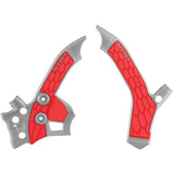 Acerbis Silver/Red X-Grip Frame Guard - 2726851418
