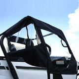 Falcon Ridge Black Canvas Soft Upper Doors Rear Window With Zipper For Kawasaki Teryx 2016-2022