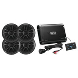 Kit de amplificador y altavoces Bluetooth de 4 canales Boss Audio Systems, color negro