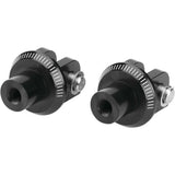 Puig Adventure Footpeg Adaptors Black Front - 6457N