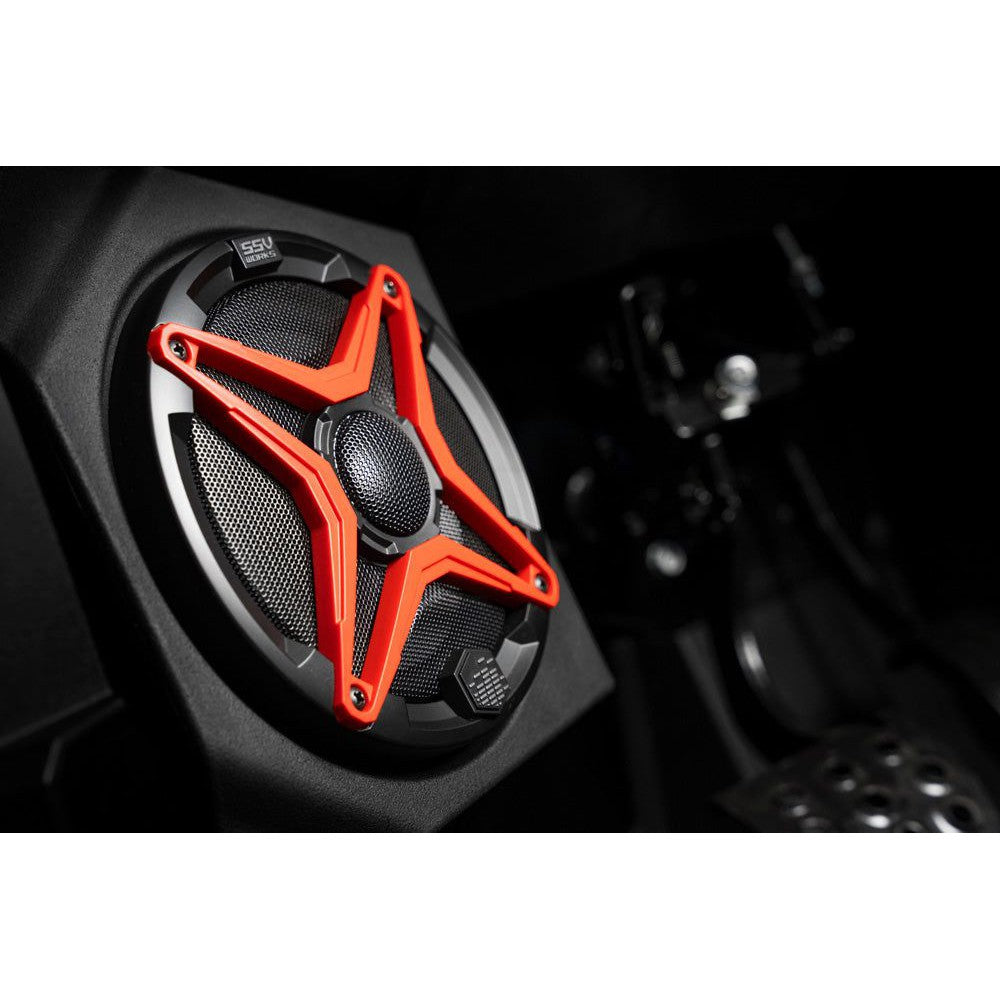 SSV Works Front Kick 6.5" Unloaded Speaker Pods For Kawasaki KRF1000 2020-2022