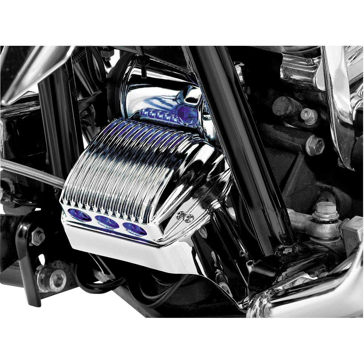 New Harley FLHTCU Ultra Classic 1997-2011Regulator Cover Chrome by Kuryakyn