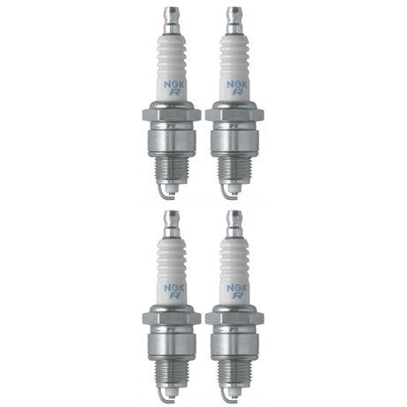 Set of 4 NGK Standard Spark Plugs Polaris YOUTH SCRAMBLER 2002-2001 Engine 90cc