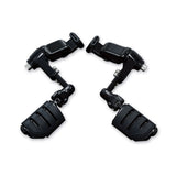 Kuryakyn Gloss Black Ergo Cruise Mounts Trident Dually ISO Pegs Honda Goldwing