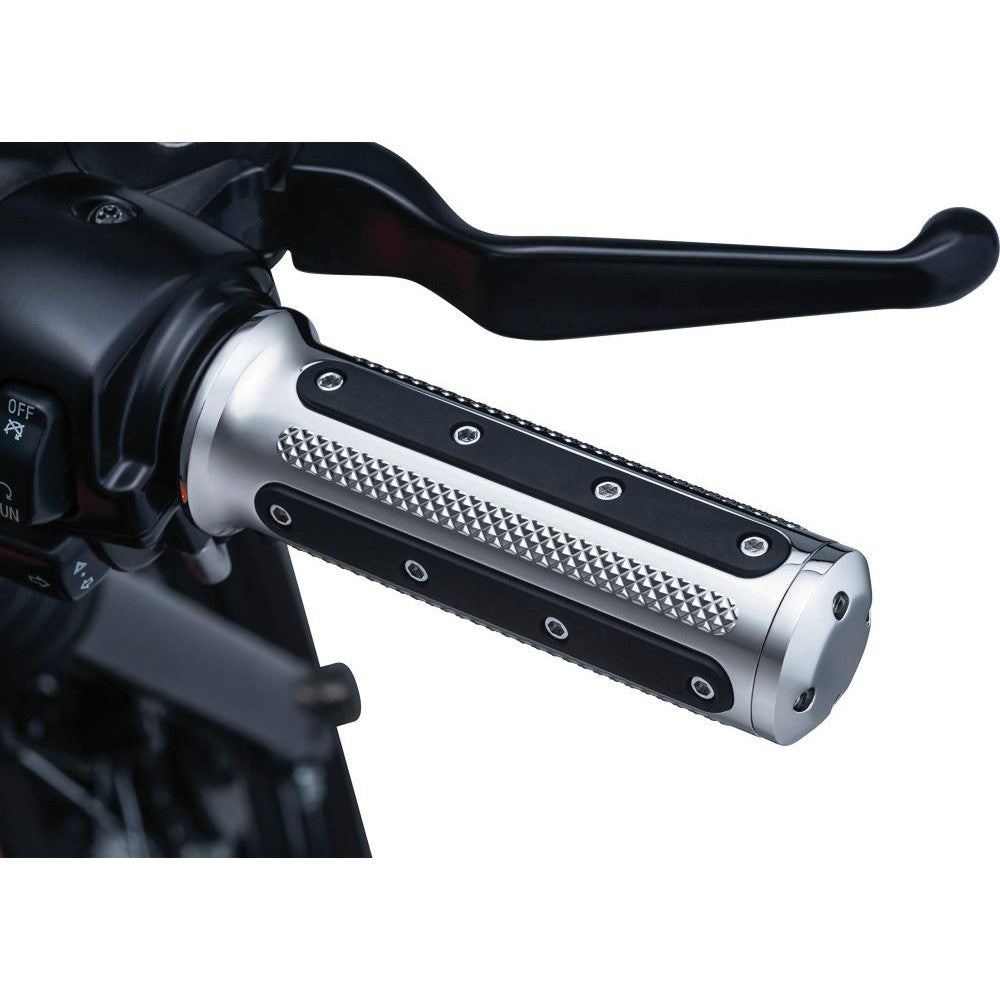 Kuryakyn Heavy Industry Grips Cable Chrome
