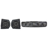 SSV Works Front 6.5" Speaker Pods With 4 Speaker Overhead Sound Bar For Can-Am HD10 18-22