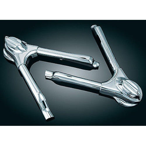 KURYAKYN CHROME SWINGARM COVERS FOR 2008-2017 HARLEY DAVIDSON SOFTAILS SET 7815