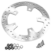 Bikers Choice Drilled Front Brake Rotors For - 144152 with Hardware Silver