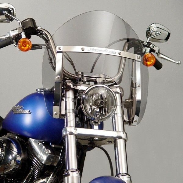 National Cycle Light Gray SwitchBlade Shorty Quick Release Windshield With Mount Kit, Straight Forks