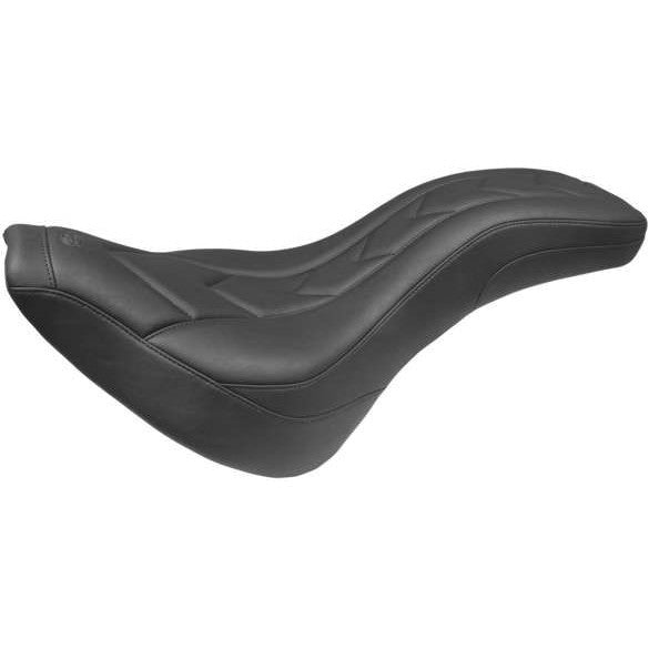 Mustang Tripper Fastback Seat Standard Black For Harley-Davidson Street Bob 2018-2021 75159