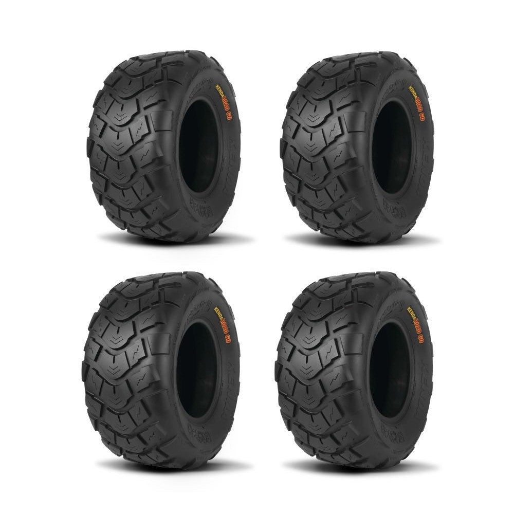 Kenda Set of Two K572 Road Go Tires (4 Ply) [25x8-12] And Two (4 Ply) [25x10-12] Tires