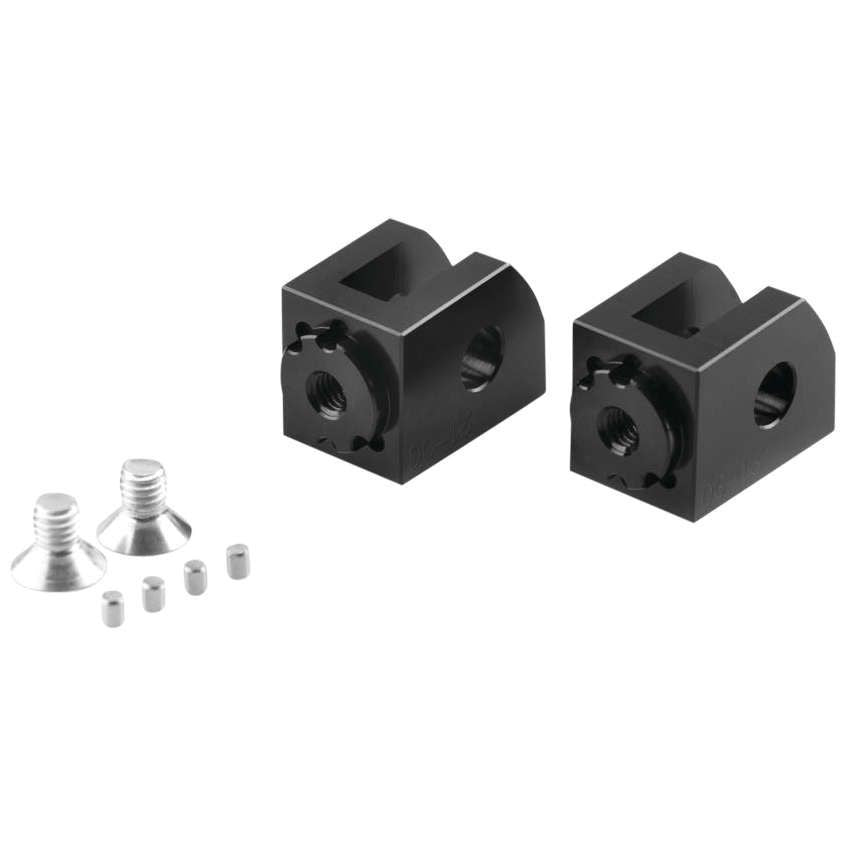 Puig Adjustable Footpeg Adaptors Rider Black - 20239N