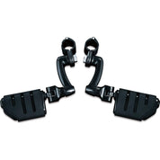 Kuryakyn Longhorn Offset Highway Pegs Trident Highway Pegs Black