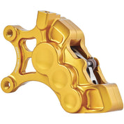 Arlen Ness Gold Left 6 Piston 14in Differential Bore Brake Caliper 02-201